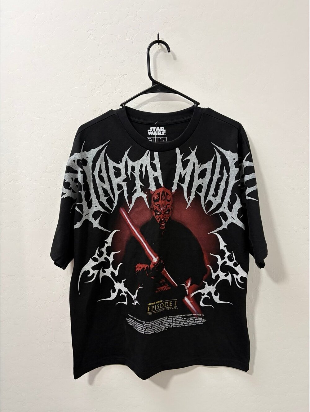 New vintage style AOP Disney Star Wars Dauth Maul Shirt - Mens size medium